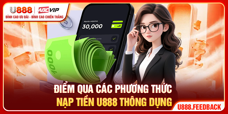 Điểm qua các phương thức nạp tiền U888 thông dụng